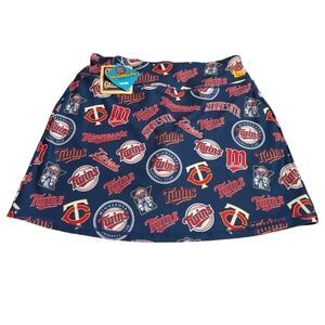 New Loudmouth Golf Skort Womens Minnesota Twins MLB Baseball Skirt Size Medium